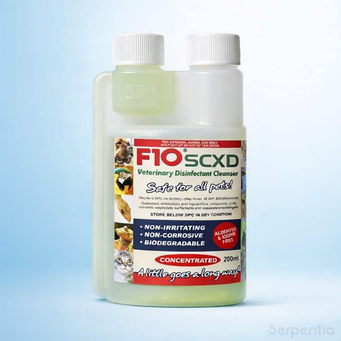 F10 SCXD veterinary disinfectant cleanser 200ml bottle