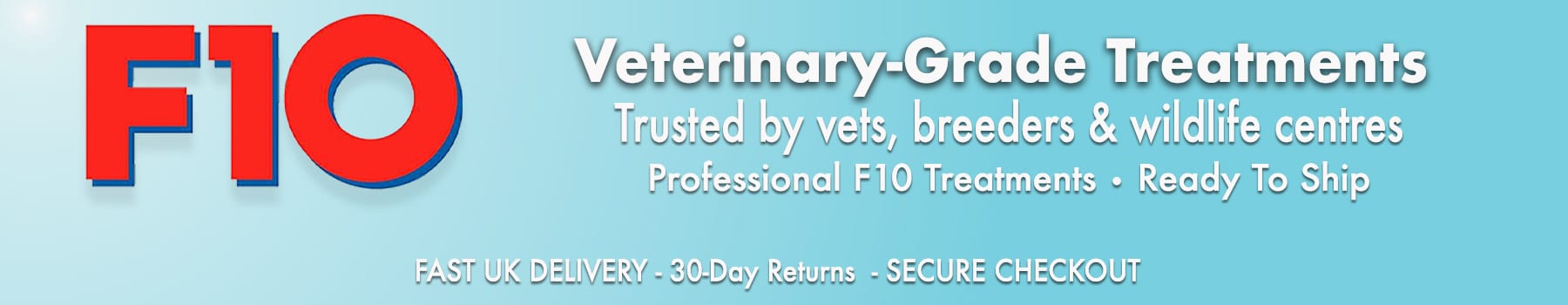 F10 Veterinary-Grade Treatments and Antiseptics – Trusted by vets, breeders and wildlife centres