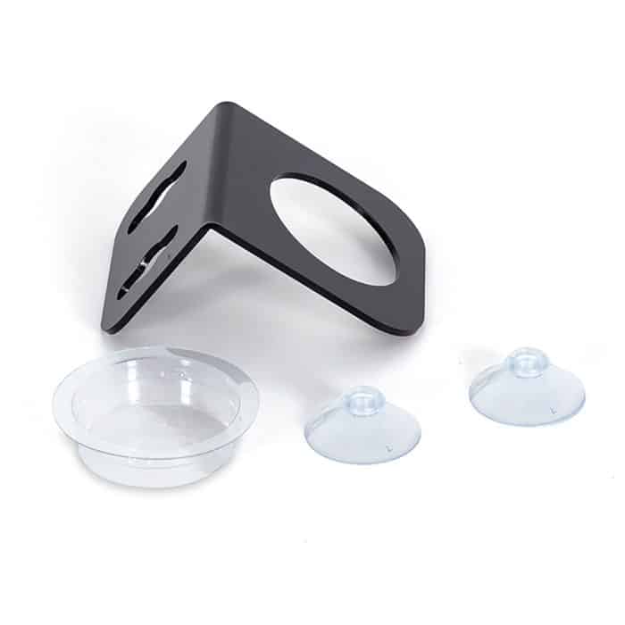HabiStat single gecko feeding ledge components parts. Clear removable cup with suction cups and ledge.