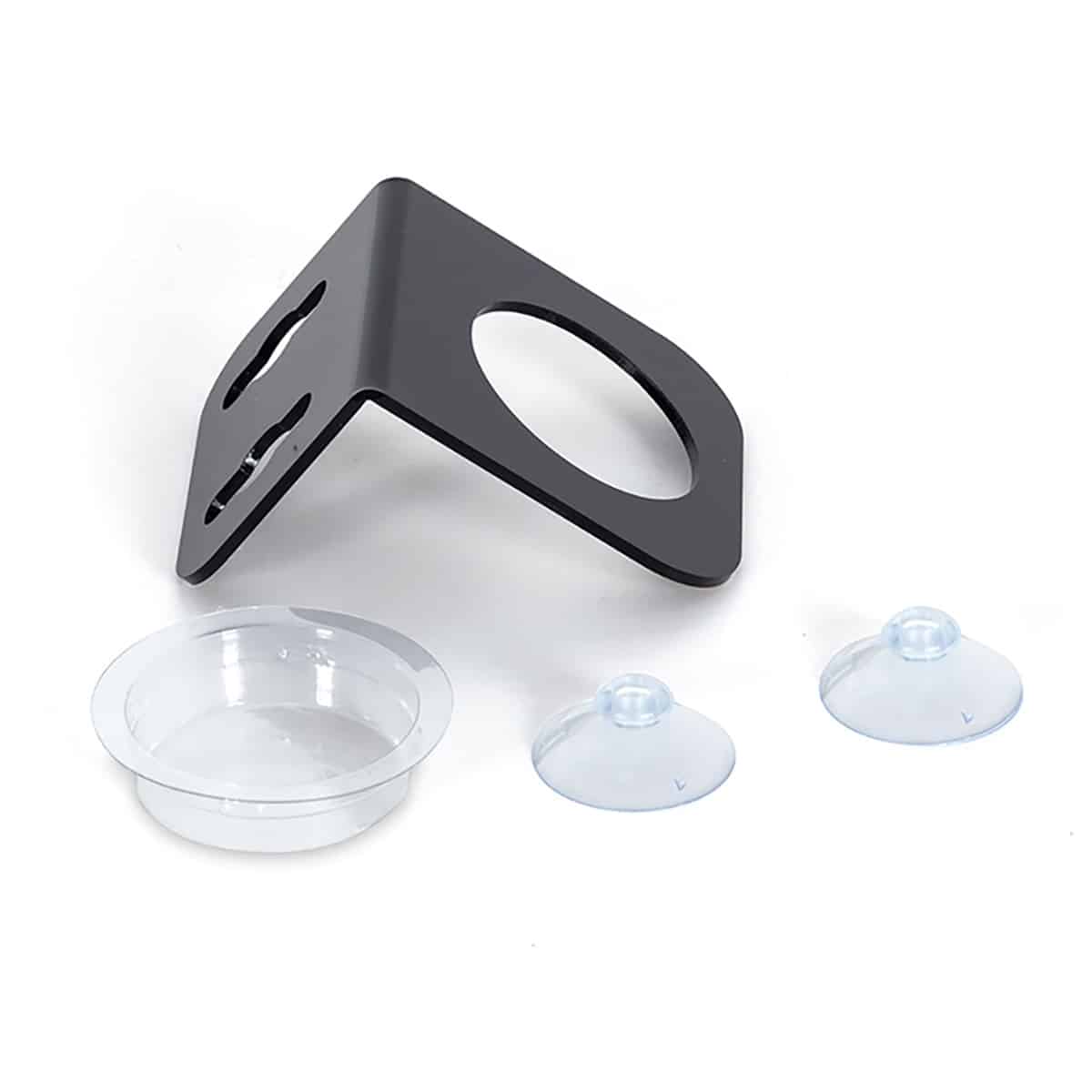 HabiStat single gecko feeding ledge components parts. Clear removable cup with suction cups and ledge.