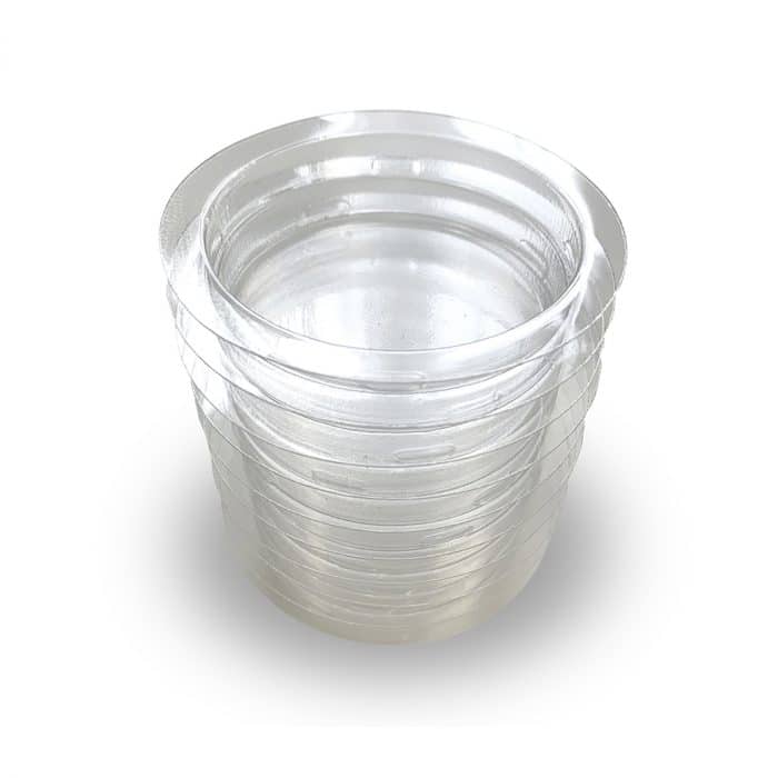 Clear clip-in feeding cups for HabiStat arboreal gecko feeding ledges 10 pack