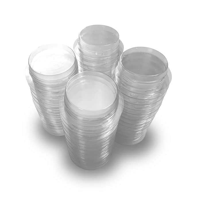 Clear clip-in feeding cups for HabiStat arboreal gecko feeding ledges 100 pack