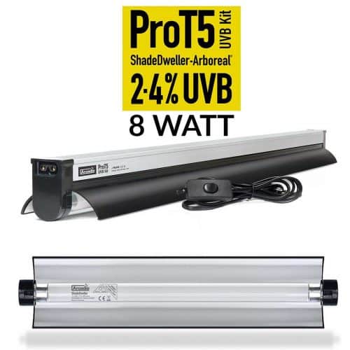 Arcadia ProT5 ShadeDweller Arboreal 2.4% UVB 8W reptile lighting kit