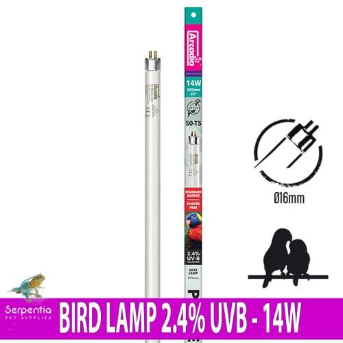 Arcadia PureSun bird lamp 2.4 percent UVB 14 watt T5 tube