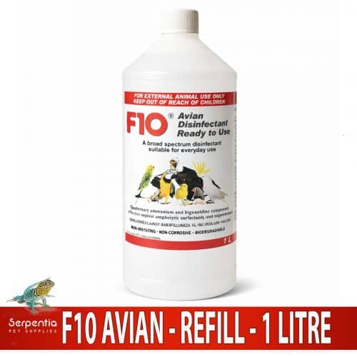 F10 Avian Disinfectant Ready To Use Refill 1 Litre bottle