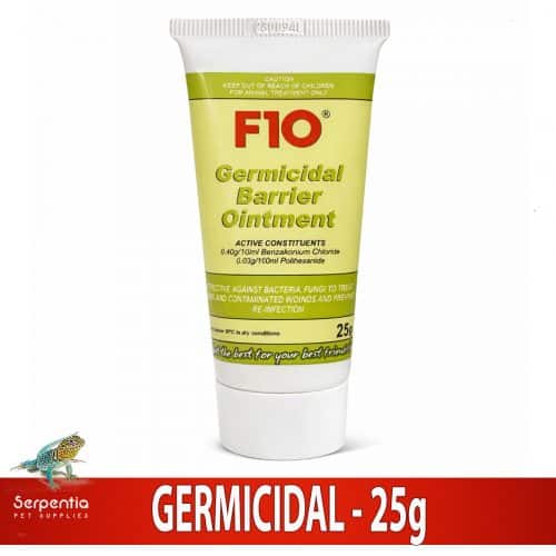 F10 germicidal barrier ointment 25g tube for topical treatment in animals