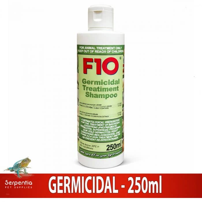 F10 germicidal treatment shampoo 250ml for animal treatment use