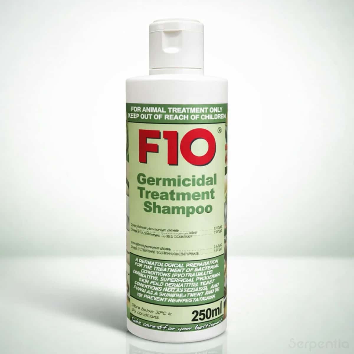 F10 Germicidal Treatment Shampoo 250ml bottle front view