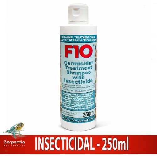 F10 germicidal treatment shampoo with insecticide 250ml for animal treatment use