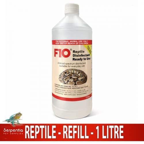 F10 reptile disinfectant ready to use refill 1 litre bottle