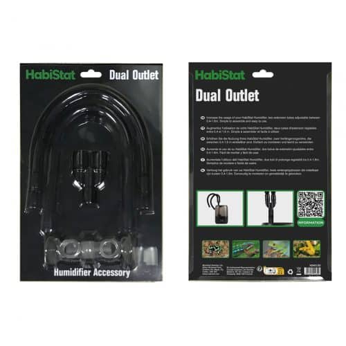 HabiStat humidifier dual outlet accessory retail packaging front and back