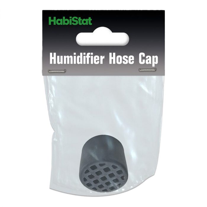 HabiStat humidifier hose cap shown in original retail packaging for HabiStat humidifier systems