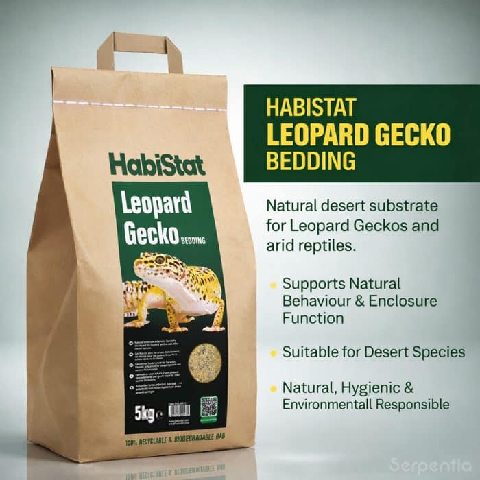 HabiStat Leopard Gecko Bedding 5kg natural desert substrate for leopard geckos and arid reptiles