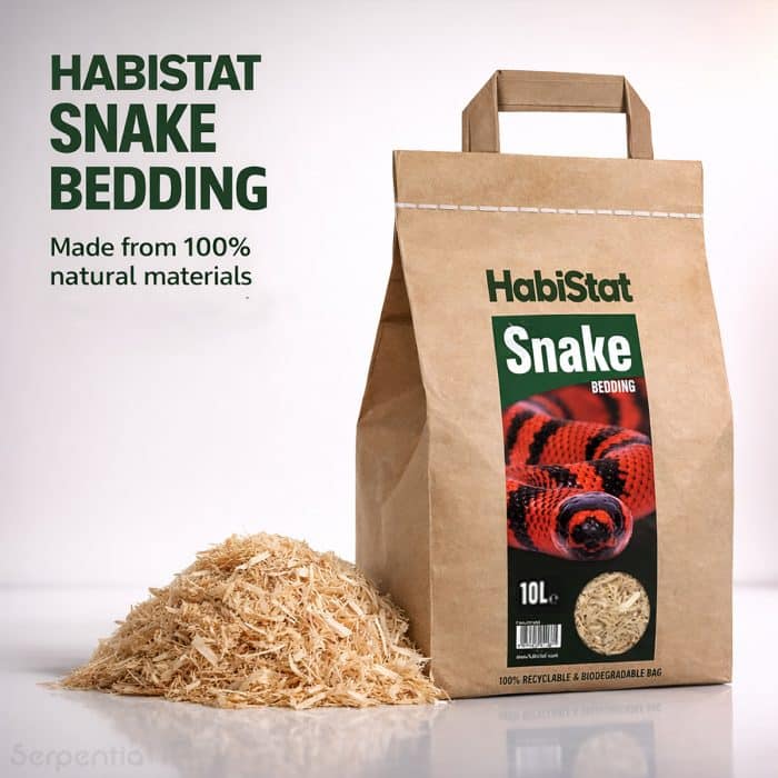 HabiStat Snake Bedding 10L 100 percent natural wood substrate for snakes