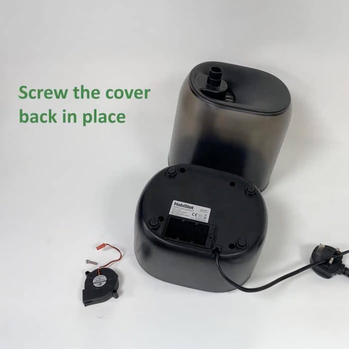 how to replace the Habistat humidifier fan slide 4