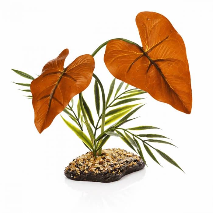 Artificial Rainforest Canopy vivarium plant approximately 38cm tall with weighted base