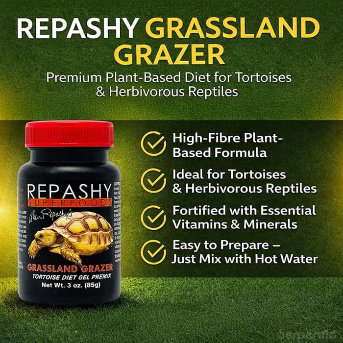Repashy Grassland Grazer 85g premium plant based diet for tortoises with added vitamins and minerals