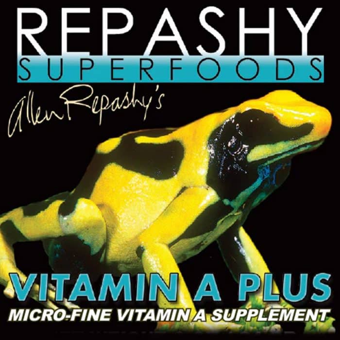 Repashy Vitamin A Plus 85g reptile and amphibian vitamin supplement label