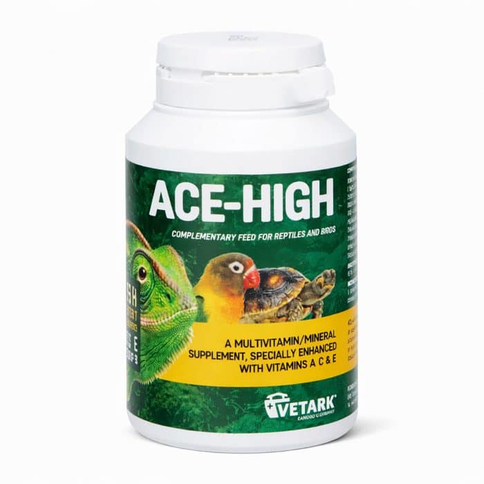 Vetark ACE-High multivitamin and mineral supplement for reptiles and birds