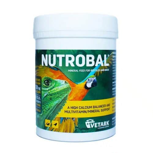 Vetark Nutrobal calcium and multivitamin supplement for reptiles and birds, 100g.
