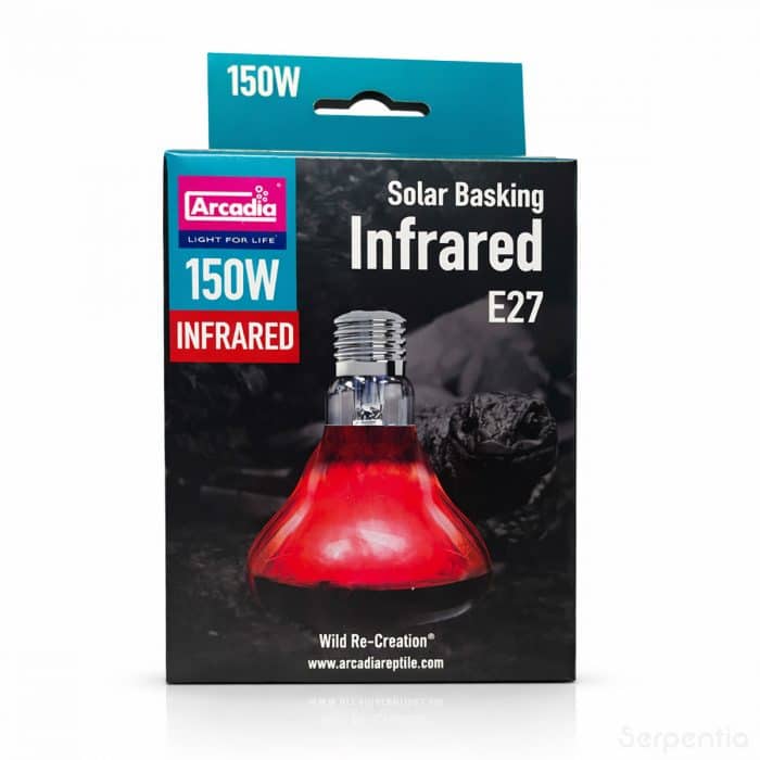 Arcadia Solar Basking Infrared 150W E27 reptile basking heat lamp