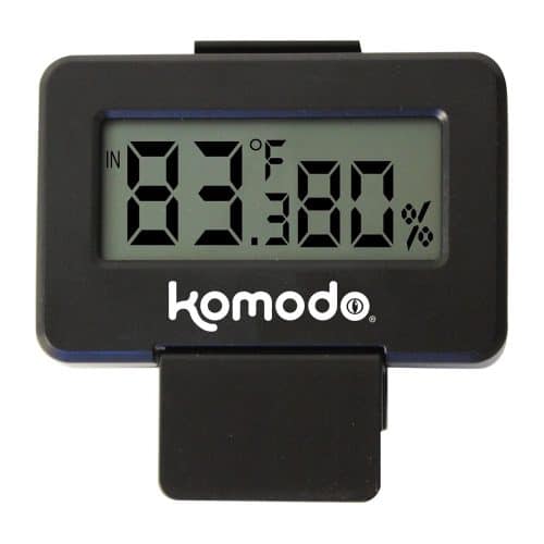 Komodo Advanced Combined Digital Thermometer and Hygrometer for reptile vivariums