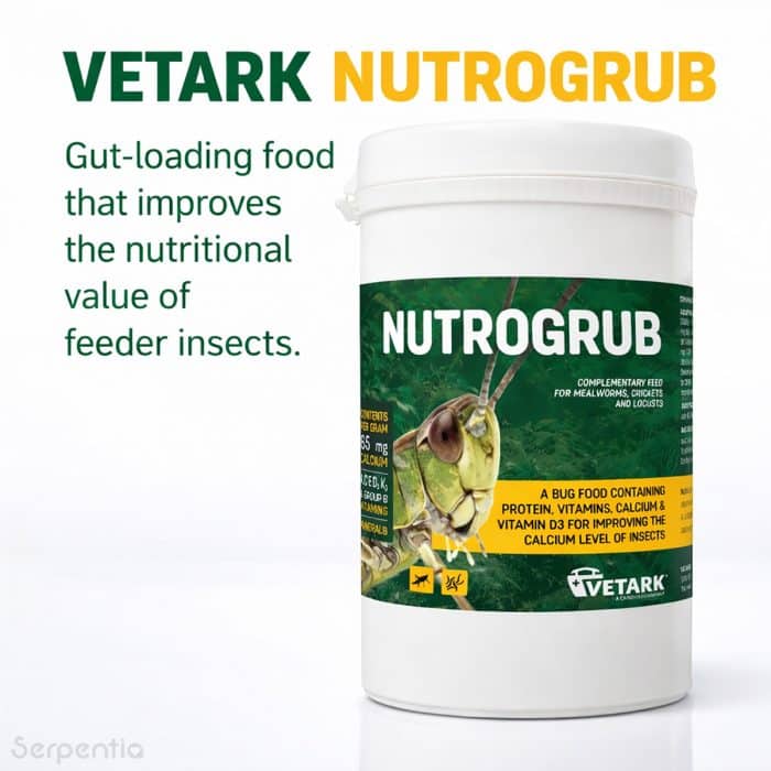 Vetark Nutrogrub insect gutload food benefits for improving feeder insect nutrition