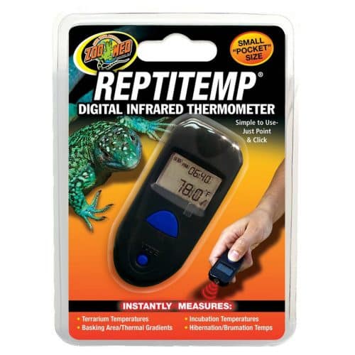 Zoo Med Reptitemp digital infrared thermometer for reptile basking and terrarium temperature measurement