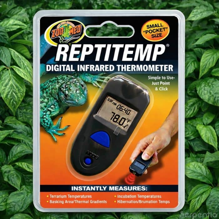 Zoo Med Reptitemp digital infrared thermometer for reptile basking and terrarium temperature measurement