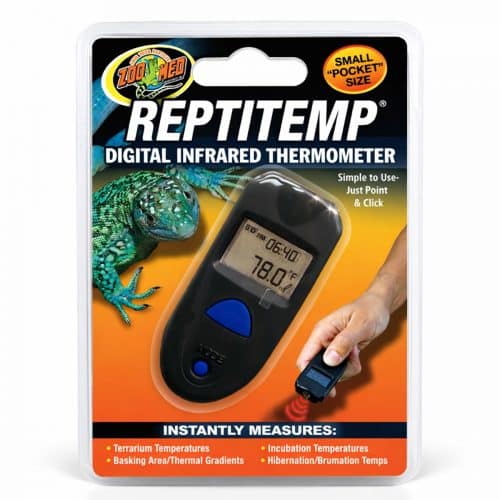Zoo Med Reptitemp digital infrared thermometer for reptile basking and terrarium temperature measurement