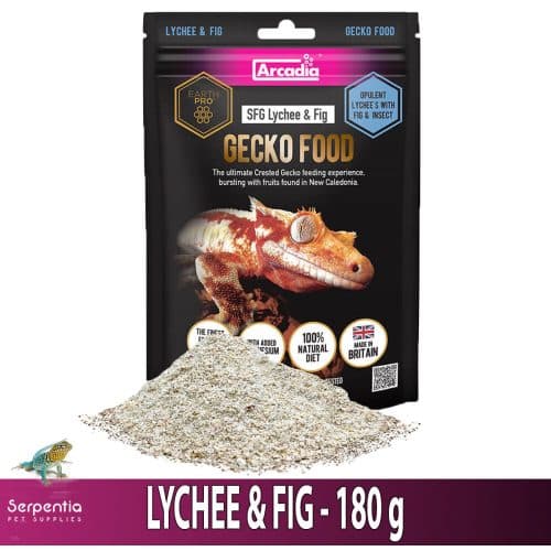 Arcadia SFG Lychee & Fig Gecko Food 180g with powder