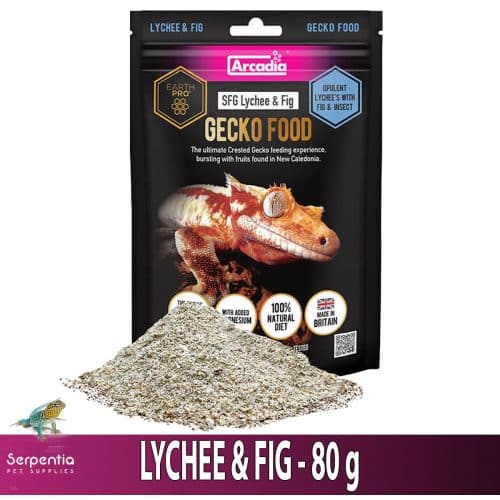 Arcadia SFG Lychee & Fig Gecko Food 80g with powder