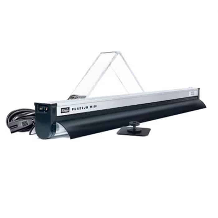 Arcadia PureSun Midi 14W bird lighting unit with reflector and mounting plate