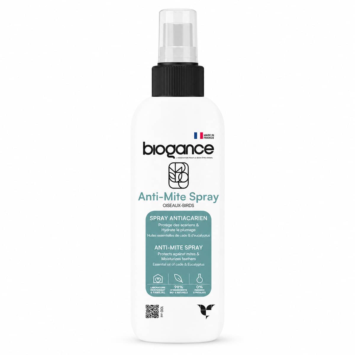 Biogance Anti-Mite Spray 100ml for birds bottle