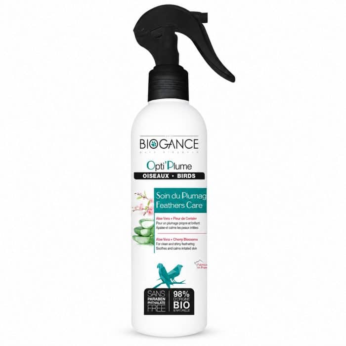 Biogance OptiPlume 250ml feather care spray for birds bottle
