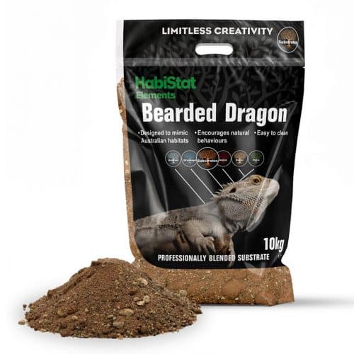 HabiStat Bearded Dragon Bedding Substrate 10kg bag with substrate pile