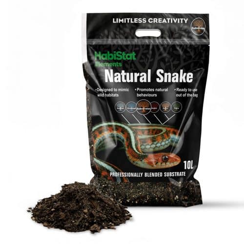 HabiStat Snake Bedding Substrate 10L bag with substrate pile