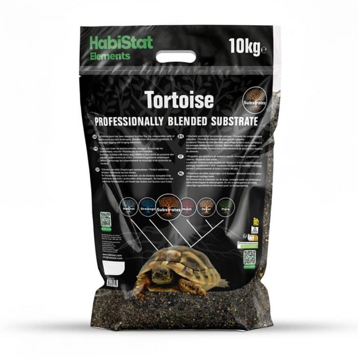 HabiStat Tortoise Bedding Substrate 10kg back of pack