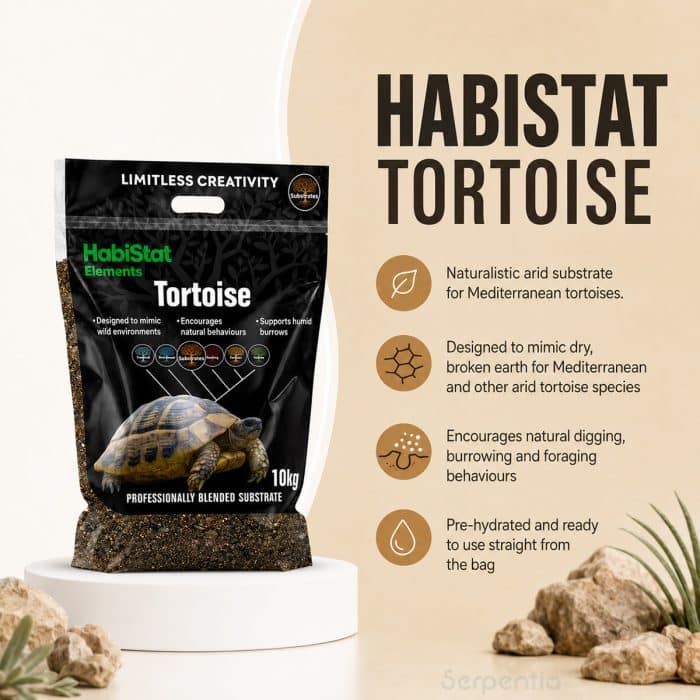 HabiStat Tortoise Substrate 10kg key benefits and features