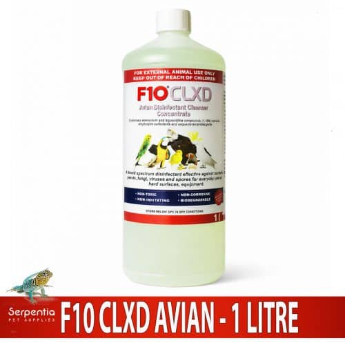 F10 CLXD Avian Disinfectant Cleanser 1 Litre bottle