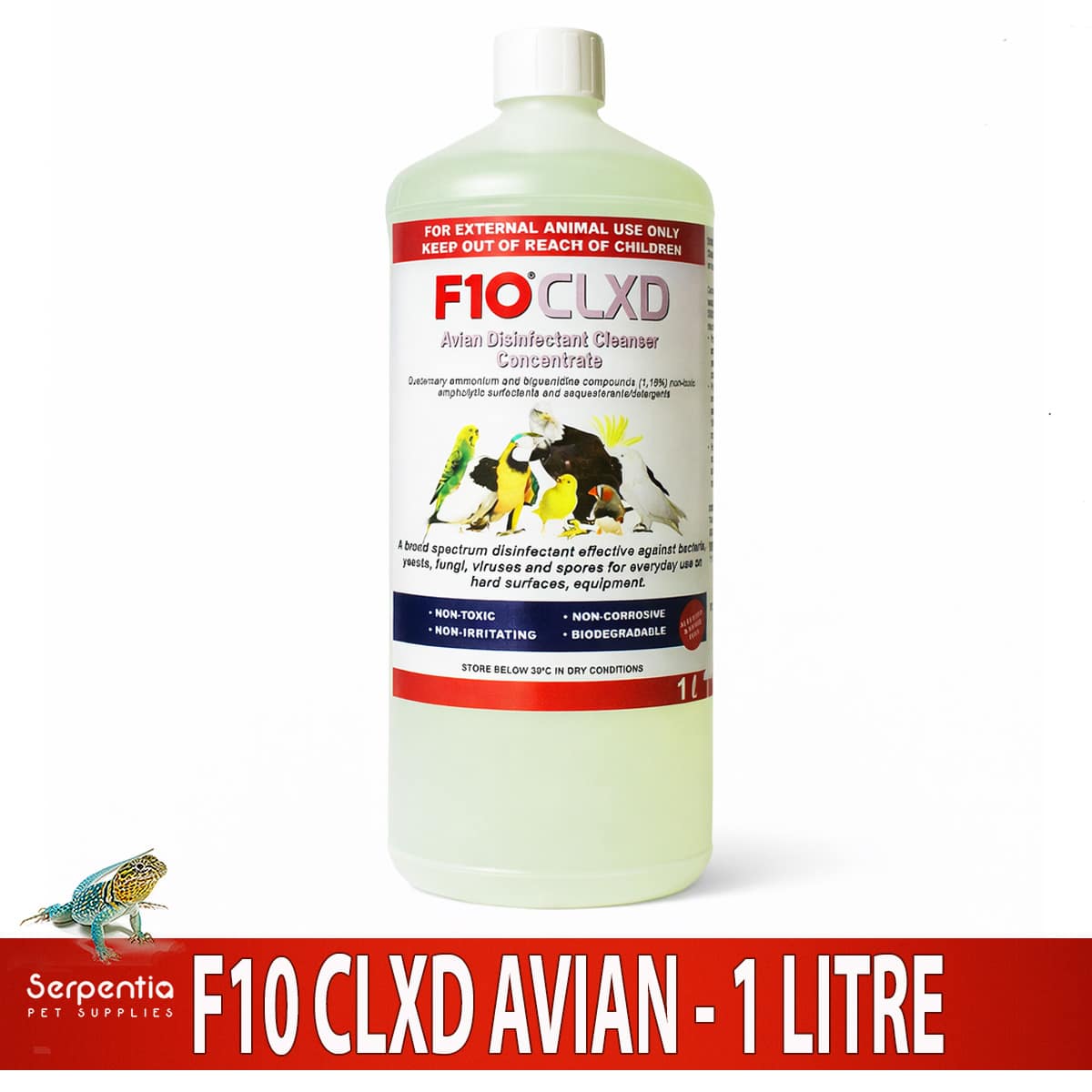 F10 CLXD Avian Disinfectant Cleanser 1 Litre bottle