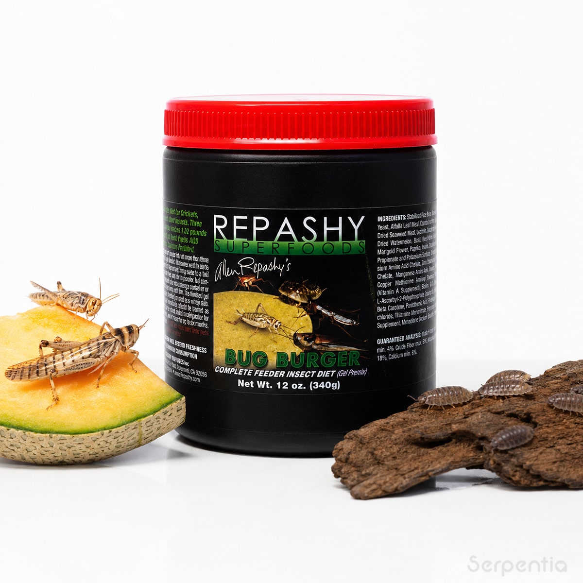 Repashy Bug Burger 340g complete feeder insect diet with crickets, locusts and isopods