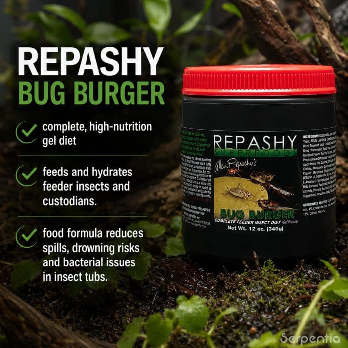 Repashy Bug Burger 340g gel diet for feeding and hydrating feeder insects and bioactive custodians