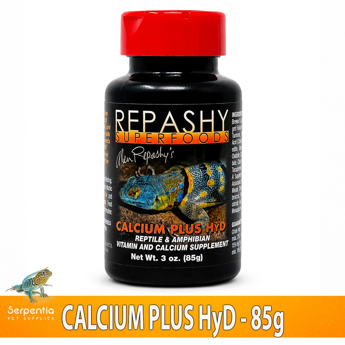 Repashy Calcium Plus HyD 85g vitamin and calcium supplement for reptiles and amphibians