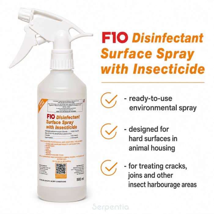 F10 Disinfectant Surface Spray with Insecticide 500ml ready-to-use environmental spray for animal housing