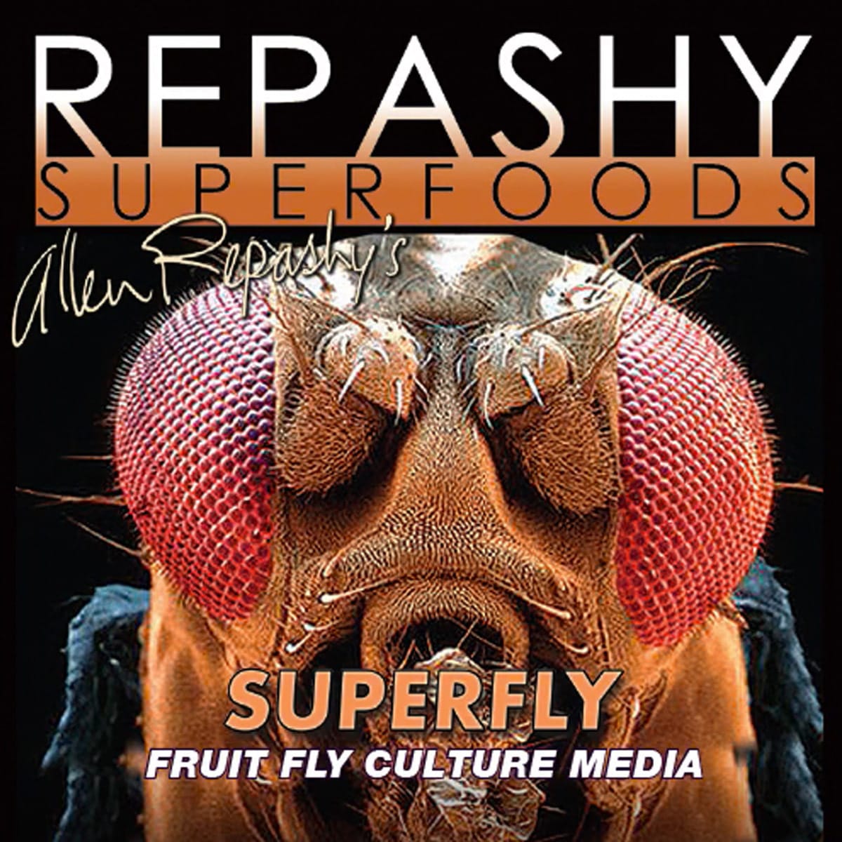 Repashy SuperFly 170g fruit fly culture media for Drosophila melanogaster and hydei label