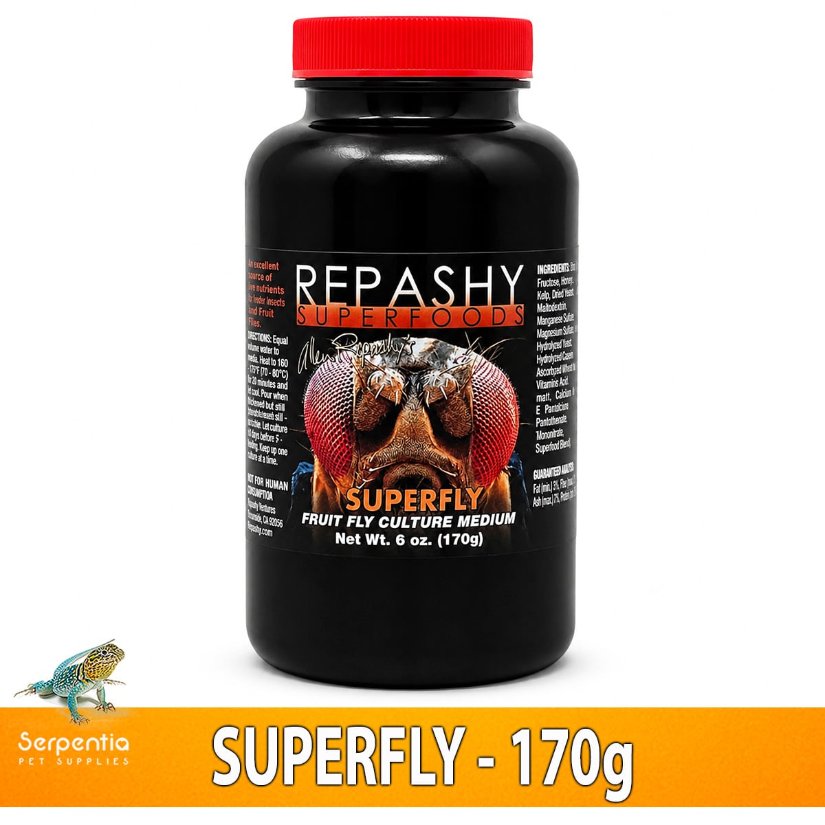 Repashy SuperFly 500g fruit fly culture media for Drosophila melanogaster and hydei
