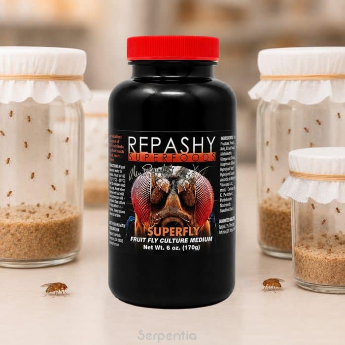 Repashy SuperFly 170g fruit fly culture medium with prepared fruit fly cultures
