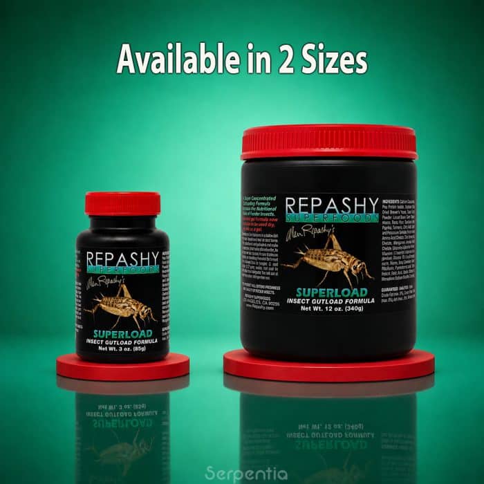 Repashy SuperLoad insect gutload formula available in 85g and 340g size