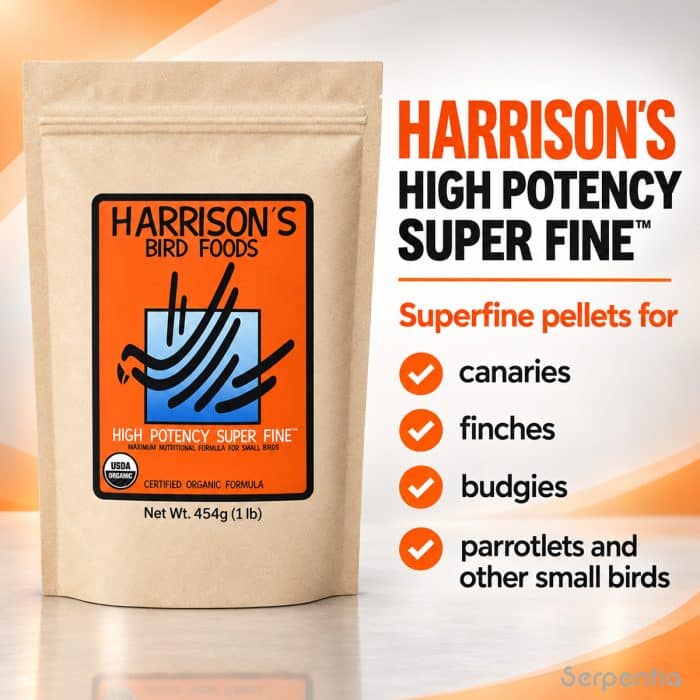Harrison's High Potency Super Fine 454g superfine pellets for canaries, finches, budgies and other small birds